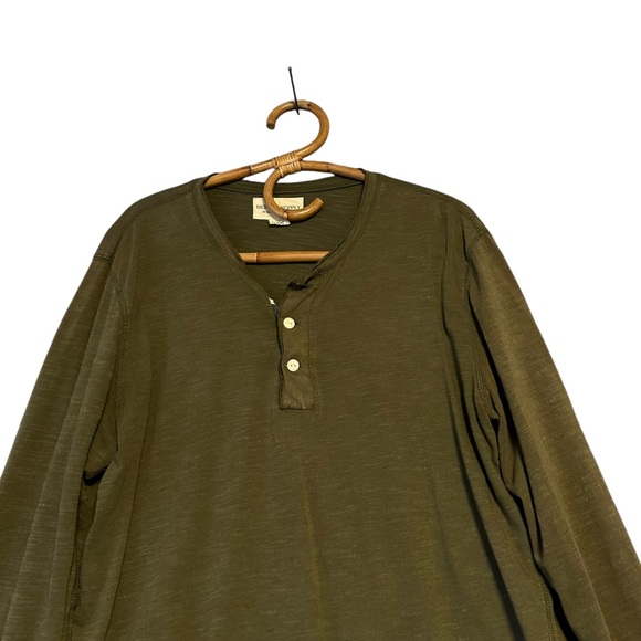 Ralph Lauren Denim & Supply | Green Henley Long Sleeve Size L 100% Cotton - Picture 2 of 12